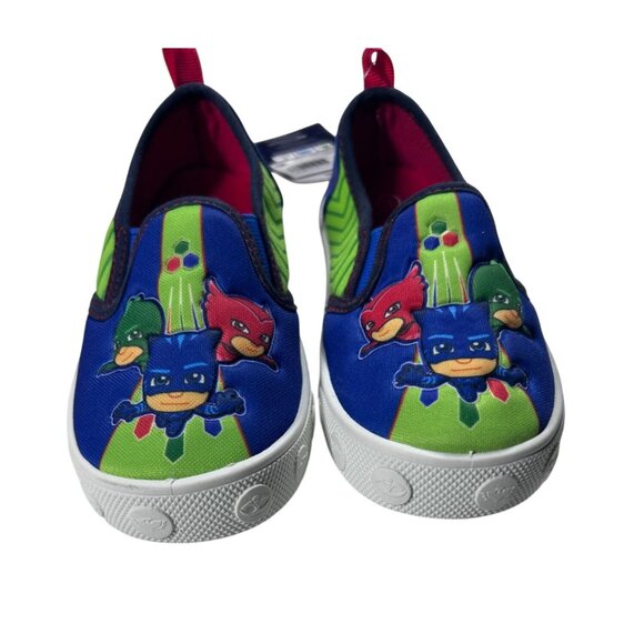 PJ Masks Shoes Boy's Size 8 Slip-On Blue & Green NWT - Picture 2 of 9